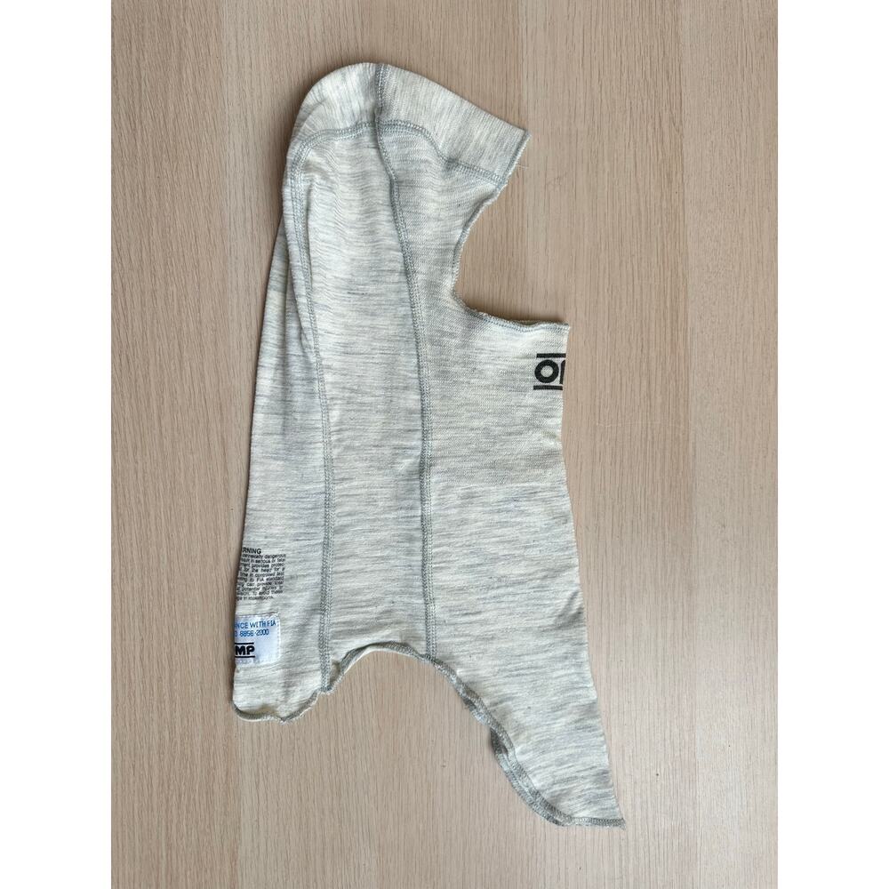 OMP Racing White Balaclava FIA certified 8856-2000 Made In Italy